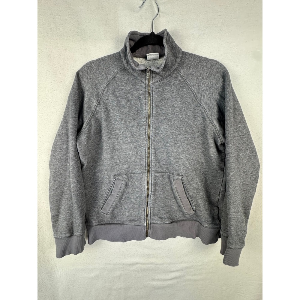Columbia Sweatshirt Women XL Gray Full Zip AL6836 Mock Neck Fleece Lined Jacket